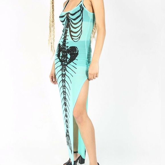 SOLD NWT Iron Fist Bone Deep Mesh Maxi Dress - Picture 9 of 16